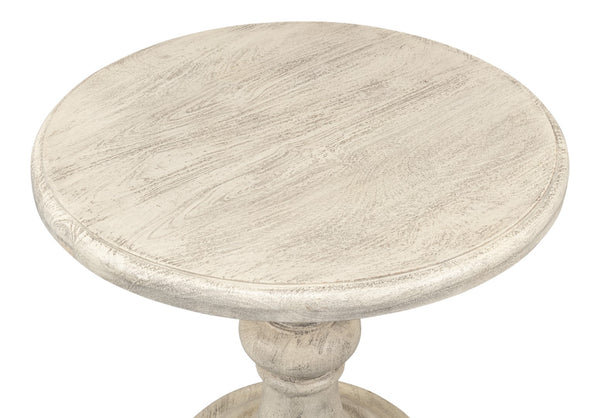 Sarreid Cecelia Natural Finish Pedestal Table - Stylish Mango Wood Design For Your Dining Room Décor Natural  53653