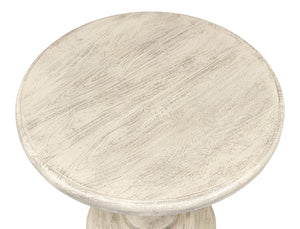 Sarreid Cecelia Natural Finish Pedestal Table - Stylish Mango Wood Design For Your Dining Room Décor Natural  53653