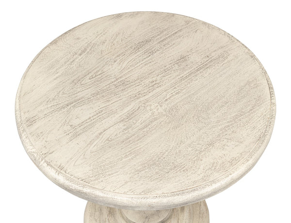 Sarreid Cecelia Natural Finish Pedestal Table - Stylish Mango Wood Design For Your Dining Room Décor Natural  53653
