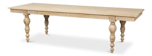 Sarreid Jocelyn Dining Table - Elegant Rectangle Design In Sienna Finish Crafted From Durable Mango Wood Natural  53662