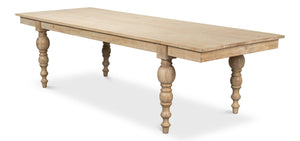 Sarreid Jocelyn Dining Table - Elegant Rectangle Design In Sienna Finish Crafted From Durable Mango Wood Natural  53662