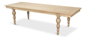 Sarreid Jocelyn Dining Table - Elegant Rectangle Design In Sienna Finish Crafted From Durable Mango Wood Natural  53662