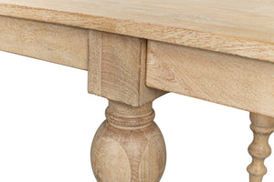 Sarreid Jocelyn Dining Table - Elegant Rectangle Design In Sienna Finish Crafted From Durable Mango Wood Natural  53662