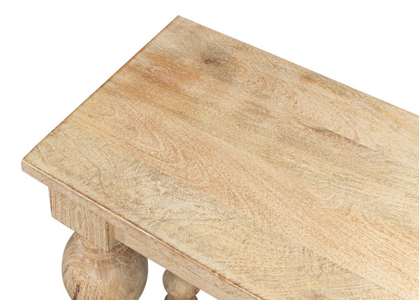 Sarreid Jocelyn Console Table - Elegant Sienna Finish In Durable Mango Wood For Stylish Home Decor Natural  53663