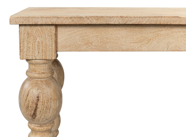 Sarreid Jocelyn Console Table - Elegant Sienna Finish In Durable Mango Wood For Stylish Home Decor Natural  53663