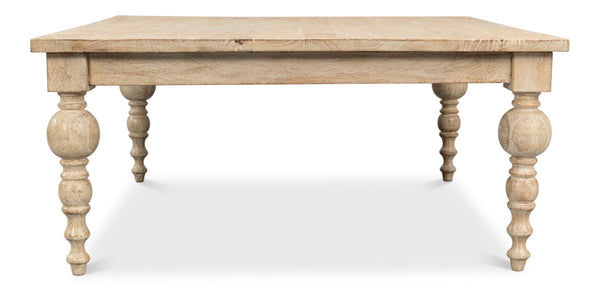Sarreid Jocelyn Coffee Table - Elegant Sienna Finish, Durable Mango Wood Design For Stylish Living Spaces Natural  53664