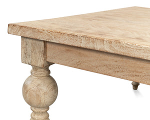 Sarreid Jocelyn Coffee Table - Elegant Sienna Finish, Durable Mango Wood Design For Stylish Living Spaces Natural  53664