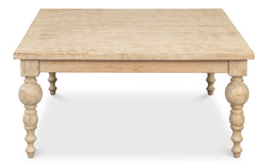 Sarreid Jocelyn Coffee Table - Elegant Sienna Finish, Durable Mango Wood Design For Stylish Living Spaces Natural  53664