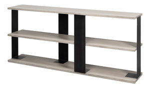 Sarreid Covet Console - Elegant Ivory Bianca Finish Tanganika Wood Table For Chic Home Décor And Style White  53669