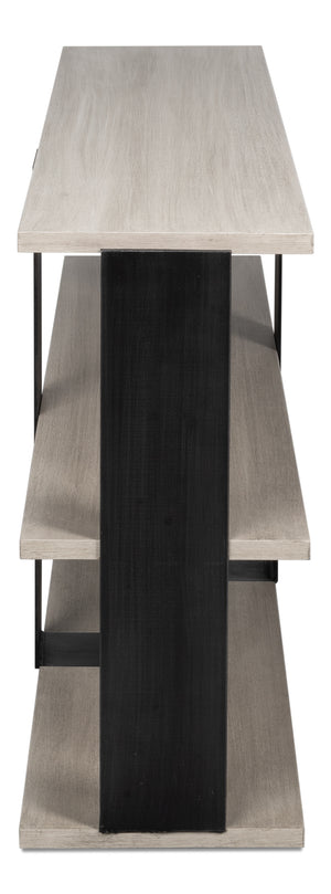 Sarreid Covet Console - Elegant Ivory Bianca Finish Tanganika Wood Table For Chic Home Décor And Style White  53669