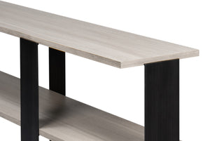 Sarreid Covet Console - Elegant Ivory Bianca Finish Tanganika Wood Table For Chic Home Décor And Style White  53669