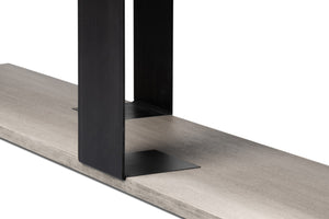 Sarreid Covet Console - Elegant Ivory Bianca Finish Tanganika Wood Table For Chic Home Décor And Style White  53669