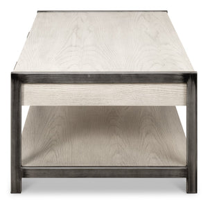 Sarreid Covet Cocktail Table - Elegant Ivory Bianca Finish With Birch & Ash, Modern Mdf Design For Your Home Ivory  53670