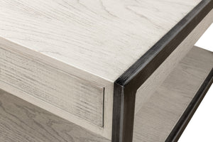 Sarreid Covet Cocktail Table - Elegant Ivory Bianca Finish With Birch & Ash, Modern Mdf Design For Your Home Ivory  53670