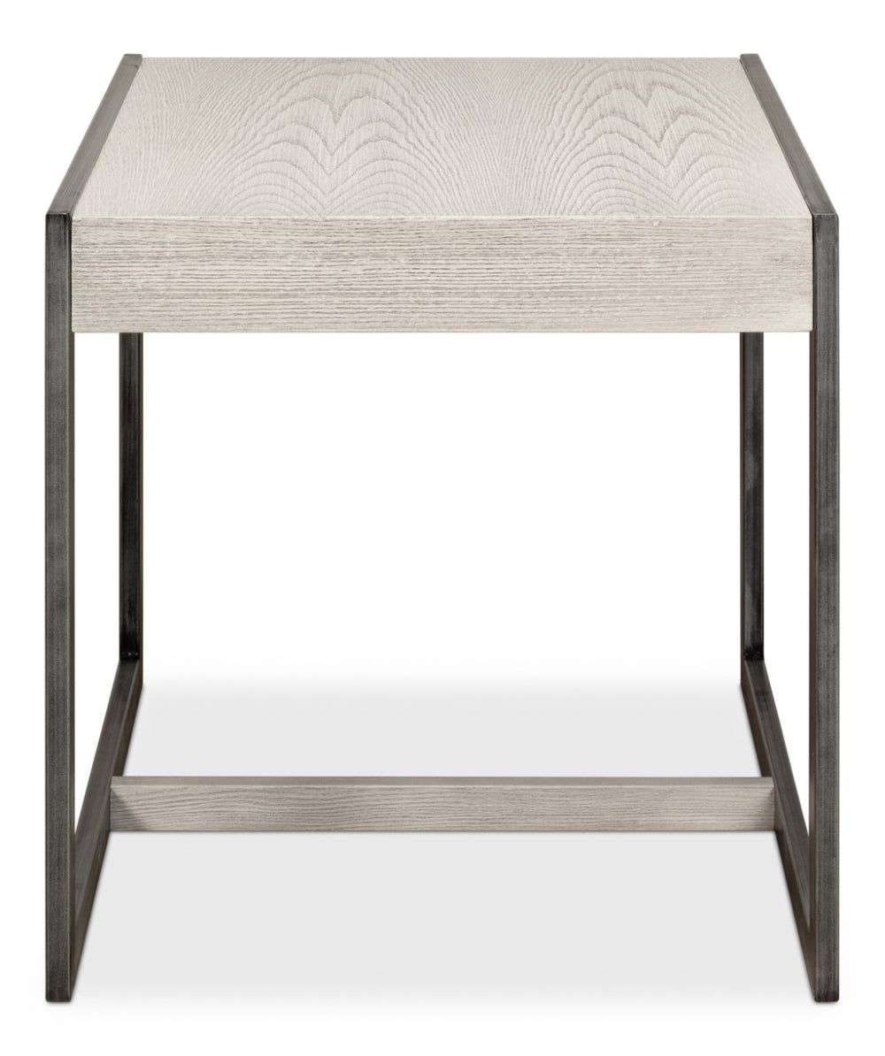 Sarreid Covet Side Table - Elegant Ivory Bianca Finish With Birch, Ash, And Mdf - Perfect For Any Space! Ivory  53671
