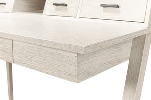 Sarreid Covet Desk - Elegant Ivory Bianca Finish Crafted From Birch, Ash & Mdf For A Stylish Workspace Upgrade Ivory  53673