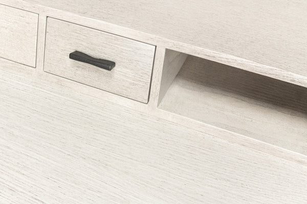 Sarreid Covet Desk - Elegant Ivory Bianca Finish Crafted From Birch, Ash & Mdf For A Stylish Workspace Upgrade Ivory  53673