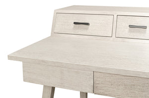 Sarreid Covet Desk - Elegant Ivory Bianca Finish Crafted From Birch, Ash & Mdf For A Stylish Workspace Upgrade Ivory  53673