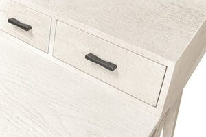 Sarreid Covet Desk - Elegant Ivory Bianca Finish Crafted From Birch, Ash & Mdf For A Stylish Workspace Upgrade Ivory  53673