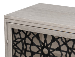 Sarreid Covet Door Chest - Elegant Ivory Bianca Finish In Tanganika Wood - Perfect For Stylish Storage Solutions White  53674