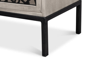 Sarreid Covet Door Chest - Elegant Ivory Bianca Finish In Tanganika Wood - Perfect For Stylish Storage Solutions White  53674