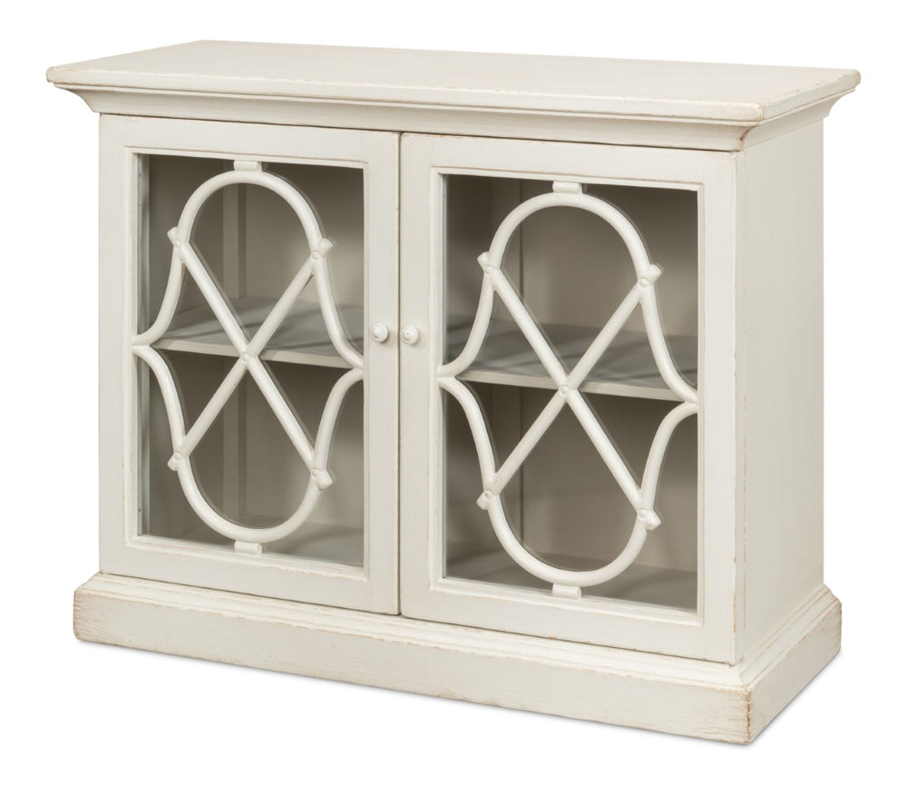 Sarreid Sonya Commode Antique White - Elegant Reclaimed Pine Storage Solution With Timeless Charm White  53677-3