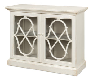 Sarreid Sonya Commode Antique White - Elegant Reclaimed Pine Storage Solution With Timeless Charm White  53677-3