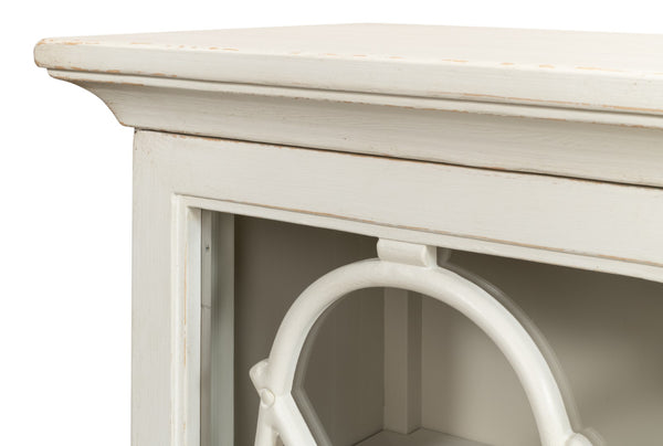 Sarreid Sonya Commode Antique White - Elegant Reclaimed Pine Storage Solution With Timeless Charm White  53677-3
