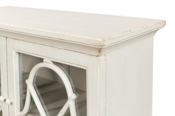 Sarreid Sonya Commode Antique White - Elegant Reclaimed Pine Storage Solution With Timeless Charm White  53677-3