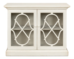 Sarreid Sonya Commode Antique White - Elegant Reclaimed Pine Storage Solution With Timeless Charm White  53677-3