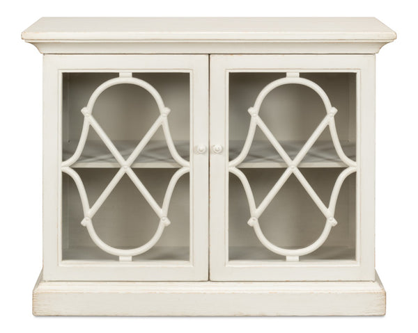 Sarreid Sonya Commode Antique White - Elegant Reclaimed Pine Storage Solution With Timeless Charm White  53677-3