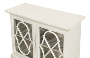 Sarreid Sonya Commode Antique White - Elegant Reclaimed Pine Storage Solution With Timeless Charm White  53677-3