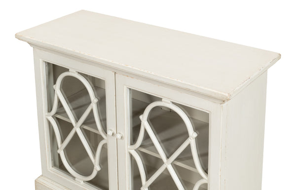 Sarreid Sonya Commode Antique White - Elegant Reclaimed Pine Storage Solution With Timeless Charm White  53677-3
