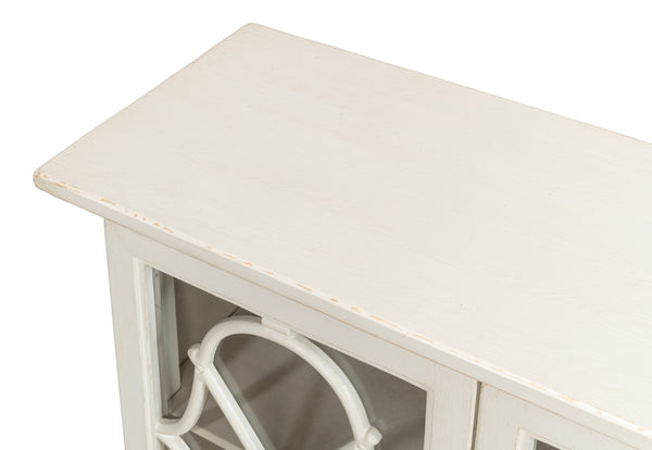 Sarreid Sonya Commode Antique White - Elegant Reclaimed Pine Storage Solution With Timeless Charm White  53677-3
