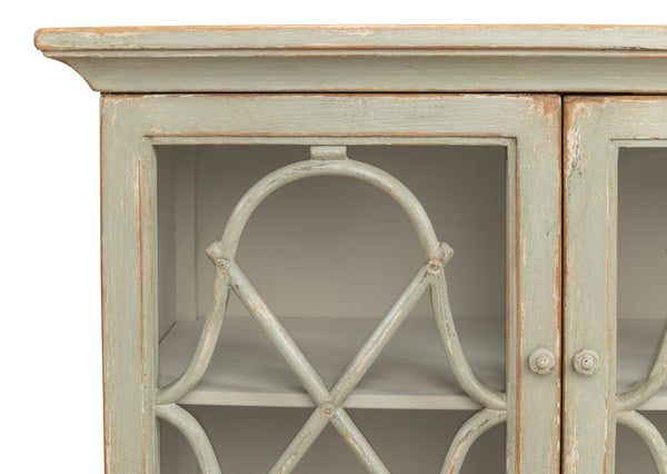 Sarreid Sonya Commode Sage - Stylish Reclaimed Pine Design In Elegant Sage Finish For Modern Bathrooms Green  53677-4