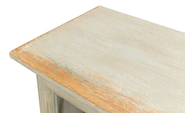 Sarreid Sonya Commode Sage - Stylish Reclaimed Pine Design In Elegant Sage Finish For Modern Bathrooms Green  53677-4