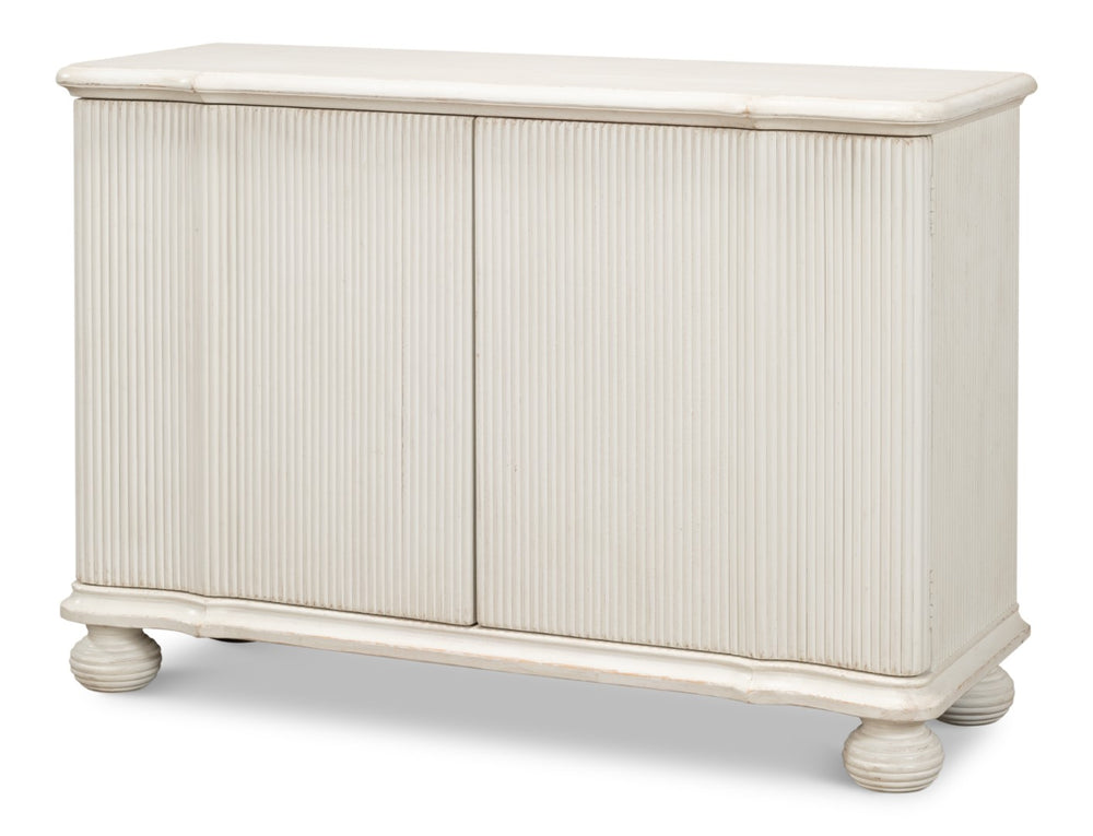 Sarreid Astrid Antique White Commode - Elegant Reclaimed Pine Entrance Storage For Timeless Home Décor White  53678-3