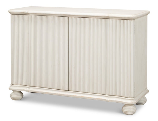 Sarreid Astrid Antique White Commode - Elegant Reclaimed Pine Entrance Storage For Timeless Home Décor White  53678-3