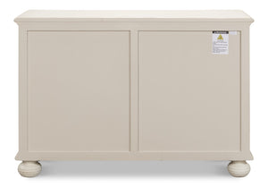 Sarreid Astrid Antique White Commode - Elegant Reclaimed Pine Entrance Storage For Timeless Home Décor White  53678-3