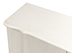 Sarreid Astrid Antique White Commode - Elegant Reclaimed Pine Entrance Storage For Timeless Home Décor White  53678-3