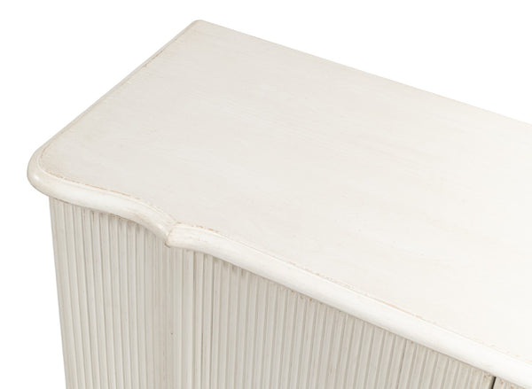 Sarreid Astrid Antique White Commode - Elegant Reclaimed Pine Entrance Storage For Timeless Home Décor White  53678-3