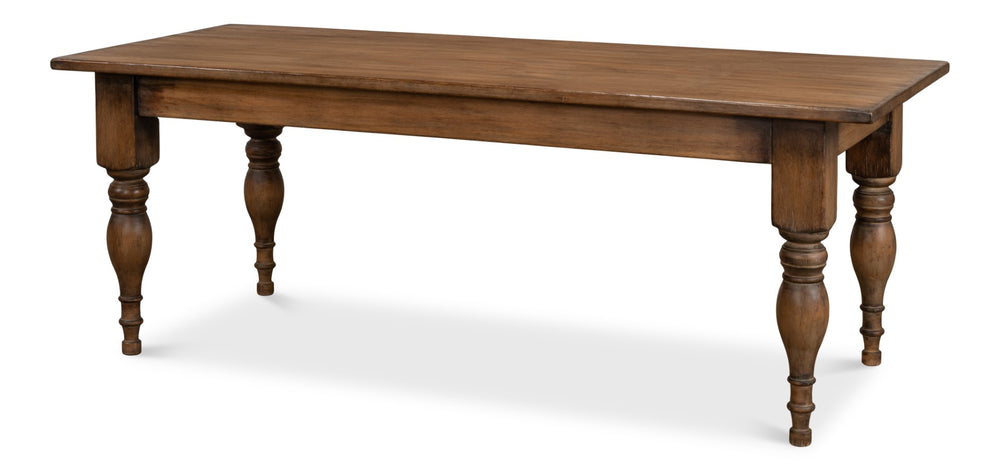Sarreid Gabby Dining Table Brown - Rustic Reclaimed Pine Design For A Cozy, Elegant Dining Experience Brown  53682-2