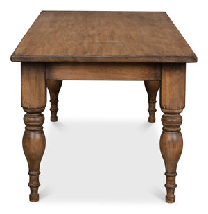 Sarreid Gabby Dining Table Brown - Rustic Reclaimed Pine Design For A Cozy, Elegant Dining Experience Brown  53682-2