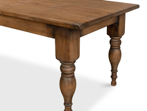 Sarreid Gabby Dining Table Brown - Rustic Reclaimed Pine Design For A Cozy, Elegant Dining Experience Brown  53682-2