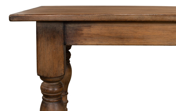 Sarreid Gabby Dining Table Brown - Rustic Reclaimed Pine Design For A Cozy, Elegant Dining Experience Brown  53682-2