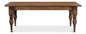 Sarreid Gabby Dining Table Brown - Rustic Reclaimed Pine Design For A Cozy, Elegant Dining Experience Brown  53682-2