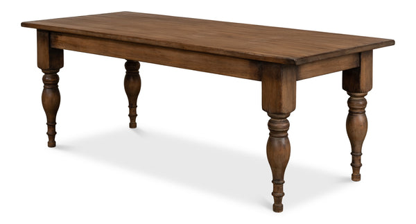 Sarreid Gabby Dining Table Brown - Rustic Reclaimed Pine Design For A Cozy, Elegant Dining Experience Brown  53682-2