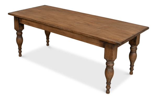 Sarreid Gabby Dining Table Brown - Rustic Reclaimed Pine Design For A Cozy, Elegant Dining Experience Brown  53682-2