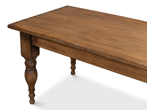 Sarreid Gabby Dining Table Brown - Rustic Reclaimed Pine Design For A Cozy, Elegant Dining Experience Brown  53682-2
