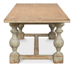 Sarreid Owen Dining Table Sage - Stylish Reclaimed Pine For Modern Homes, Perfect For Dining & Gatherings! Green  53686-4
